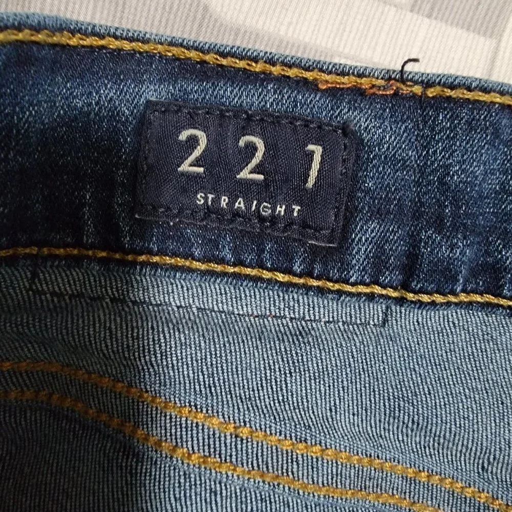 Lucky Brand Mens 221 Straight Jeans Dark Wash Blue Denim Casual Classic 38/30 - Picture 6 of 9